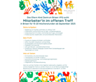 Stellenausschreibung offener Treff