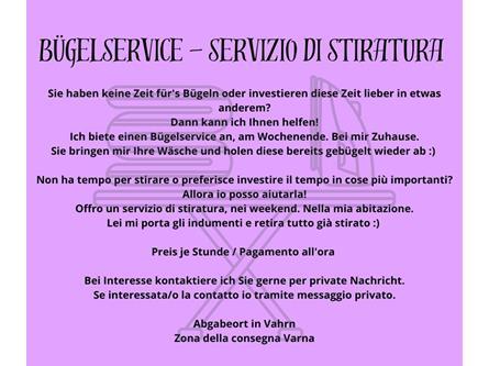 Bügelservice - servizio di stiratura