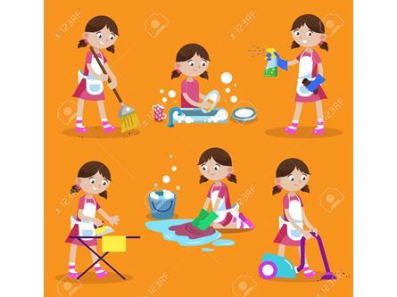 75642409-cleaning-vector-illustration-house-cleaning-girl-is-busy-at-home-wash-dishes-wash-the-floor
